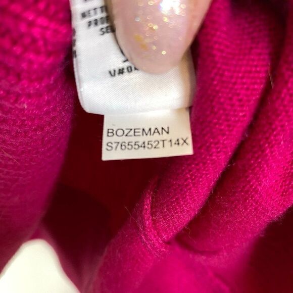 Diane Von Furstenberg Bozeman Bright Pink Wool Cashmere Sweater - Picture 5 of 6